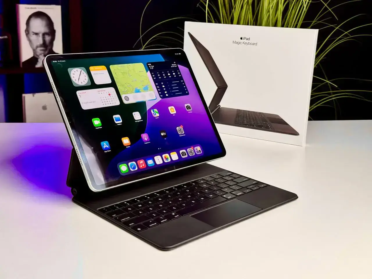 Б/У iPad Pro 12.9" 2022 Wi-Fi + Cellular 2TB Silver (MP673, MP273) - Состояние: хороший | Комплектация: коробка, кабель | Гарантія: 1 мес.