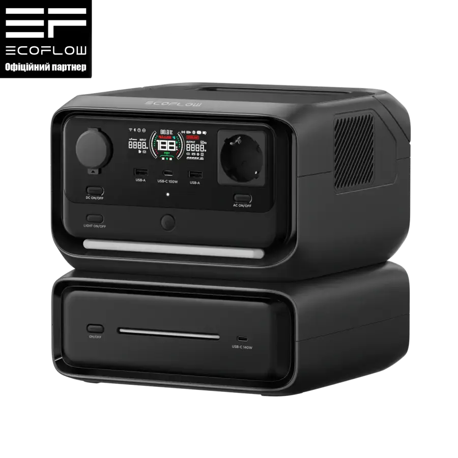 Портативна зарядна станція EcoFlow RIVER 3 Max | 572Wh 600W (EFRIVER3Max-EU-CBOX)