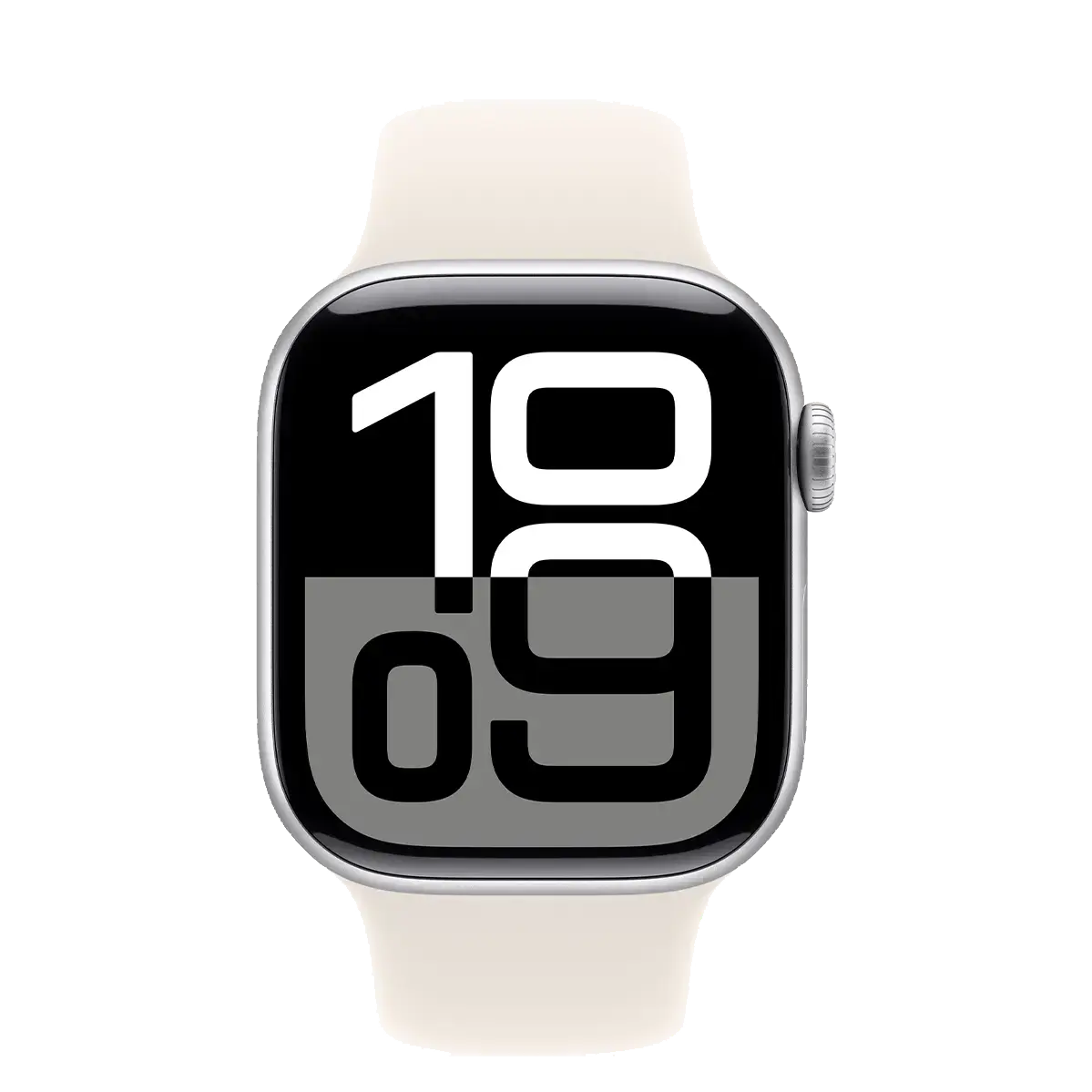 Apple Watch Series 10 GPS 42mm Silver Aluminum Case with Starlight Sport Band - S/M (MWWW3+MXLL3)