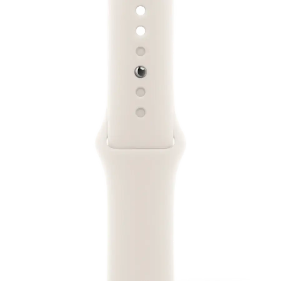 Apple Watch Series 10 GPS 42mm Silver Aluminum Case with Starlight Sport Band - S/M (MWWW3+MXLL3)