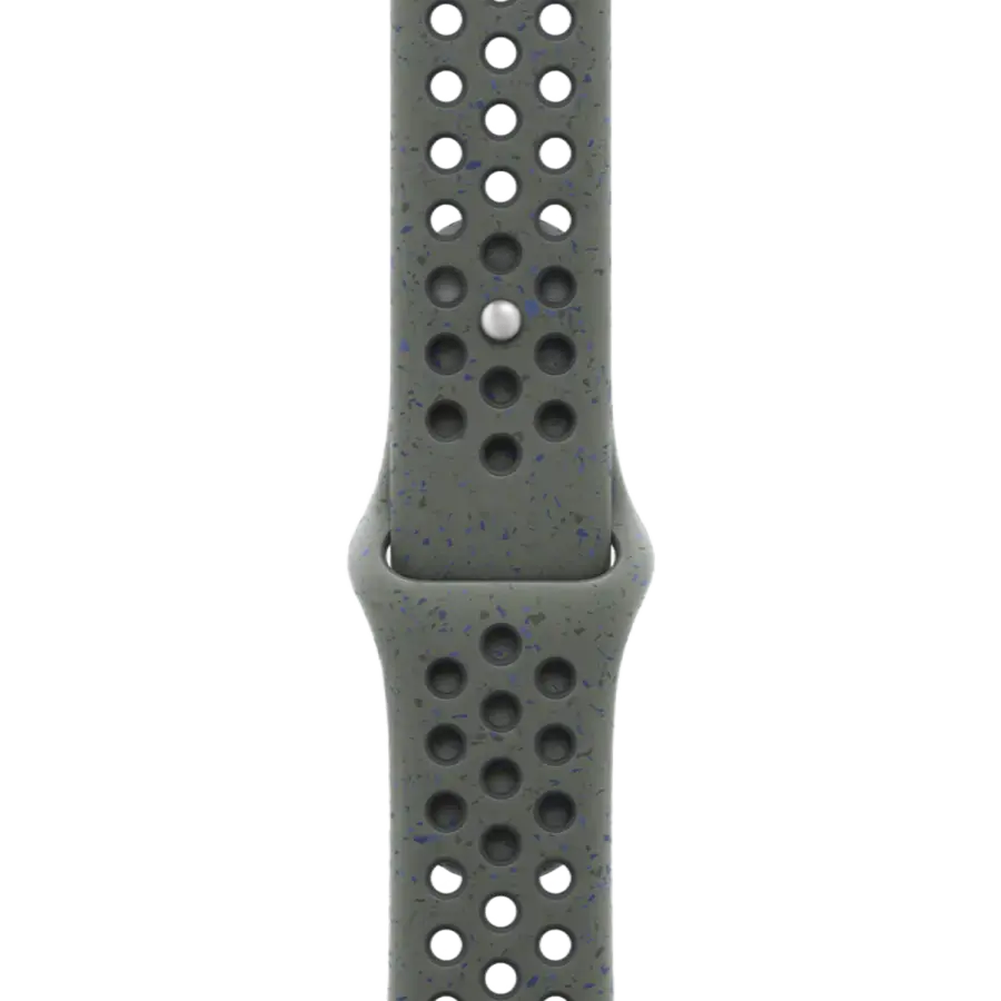 Apple Watch Series 10 GPS 46mm Silver Aluminum Case with Cargo Khaki Nike Sport Band - M/L (MWX03+MYLE3)