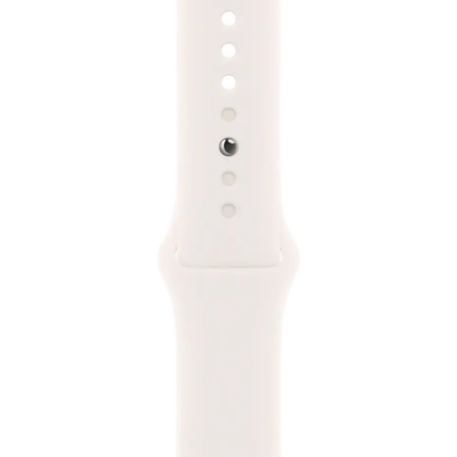 Apple Watch Series 10 GPS 46mm Silver Aluminum Case with Light Blush Sport Band - M/L (MWX03+MXM93)