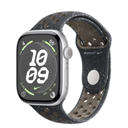 Apple Watch Series 10 GPS 46mm Silver Aluminum Case with Midnight Sky Nike Sport Band - M/L (MWX03+MYL73)