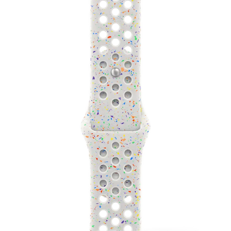 Apple Watch Series 10 GPS 46mm Silver Aluminum Case with Pure Platinum Nike Sport Band - M/L (MWX03+MYL53)