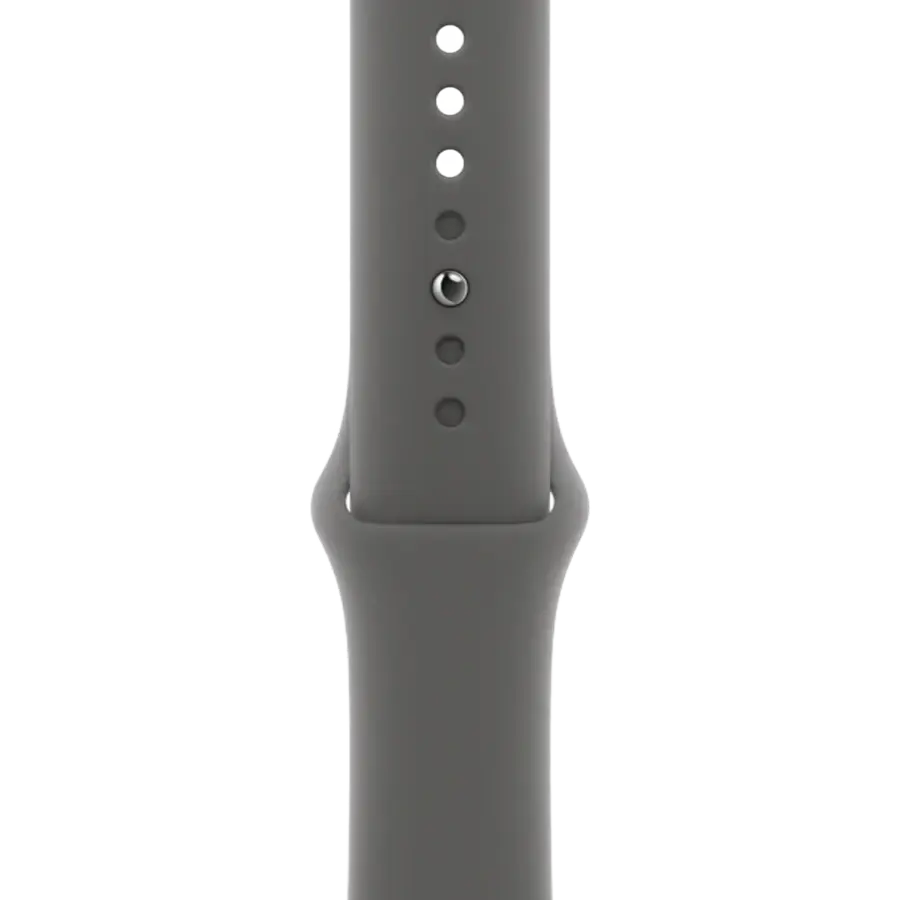 Apple Watch Series 10 GPS 46mm Silver Aluminum Case with Stone Gray Sport Band - M/L (MWX03+MXLY3)