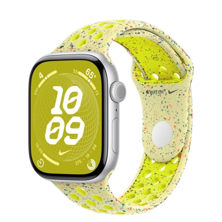 Apple Watch Series 10 GPS 46mm Silver Aluminum Case with Volt Splash Nike Sport Band - M/L (MWX03+MXU83)