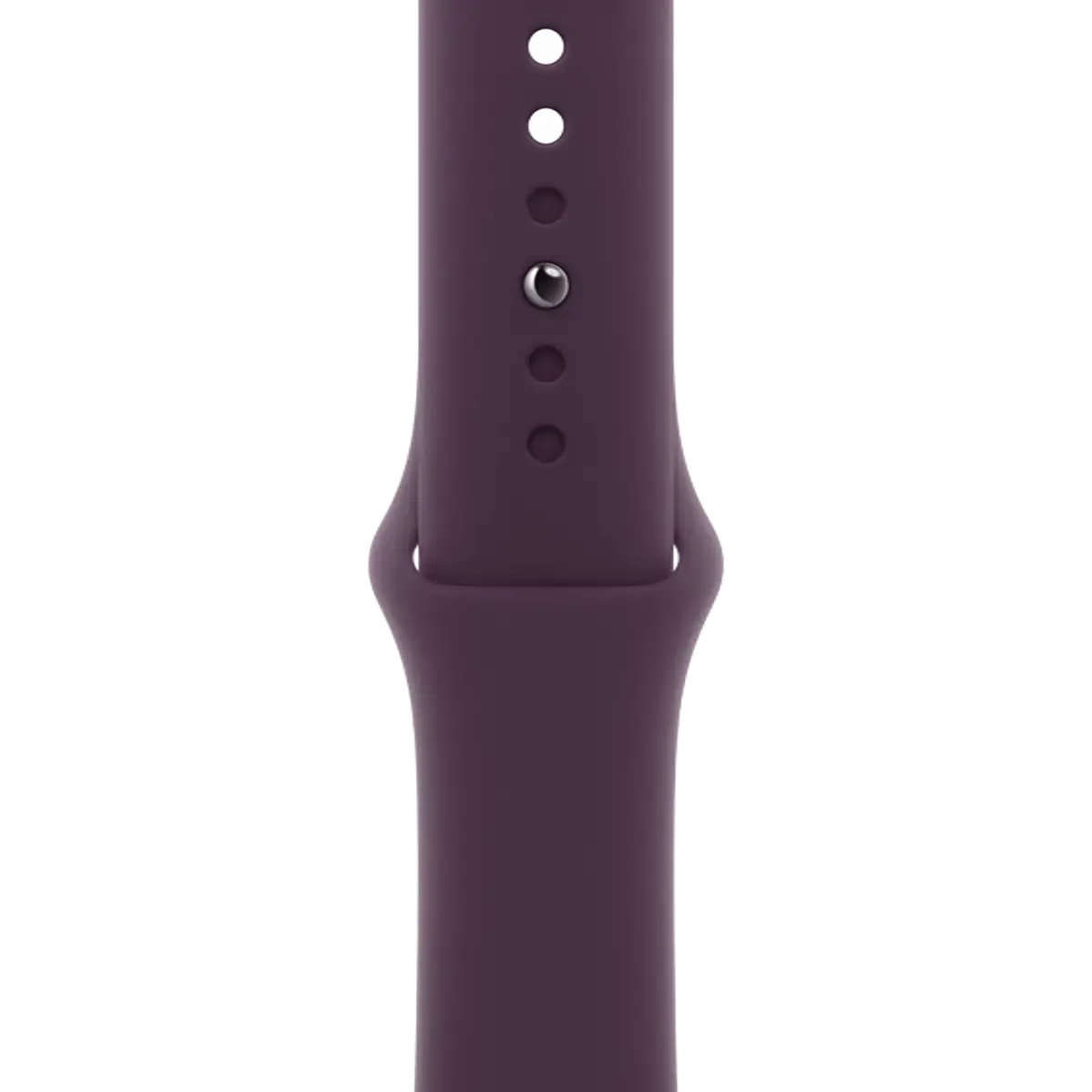 Apple Watch Series 10 GPS + Cellular 42mm Jet Black Aluminum Case with Plum Sport Band - S/M (MWWX3+MXLC3)