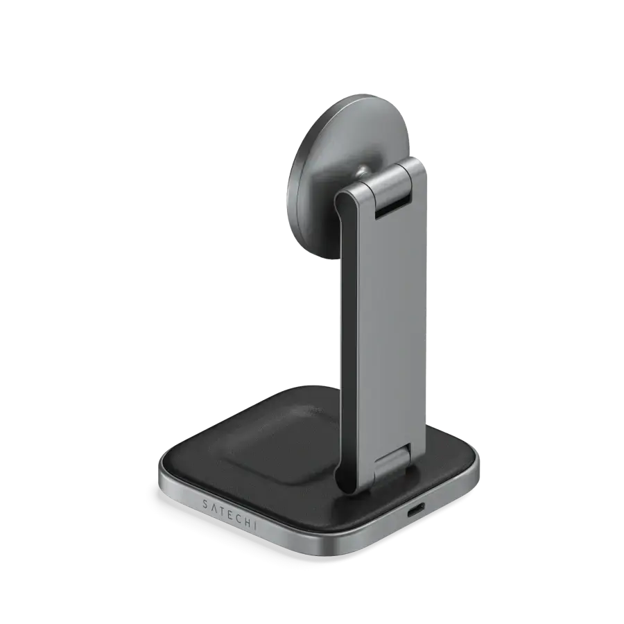 Беспроводное зарядное устройство Satechi 2-in-1 Foldable Qi2 Wireless Charging Stand (ST-Q21FM)