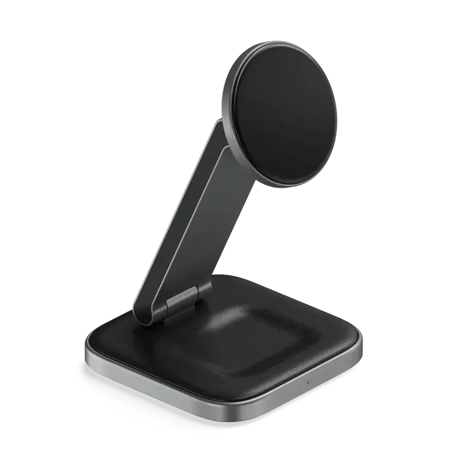Беспроводное зарядное устройство Satechi 2-in-1 Foldable Qi2 Wireless Charging Stand (ST-Q21FM)