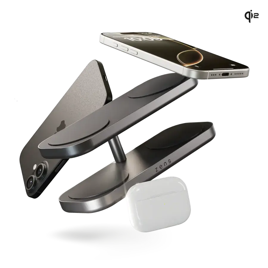 Бездротовий зарядний пристрій 4-в-1 Zens Quattro Pro 4 - Black (ZEQC01B/00)