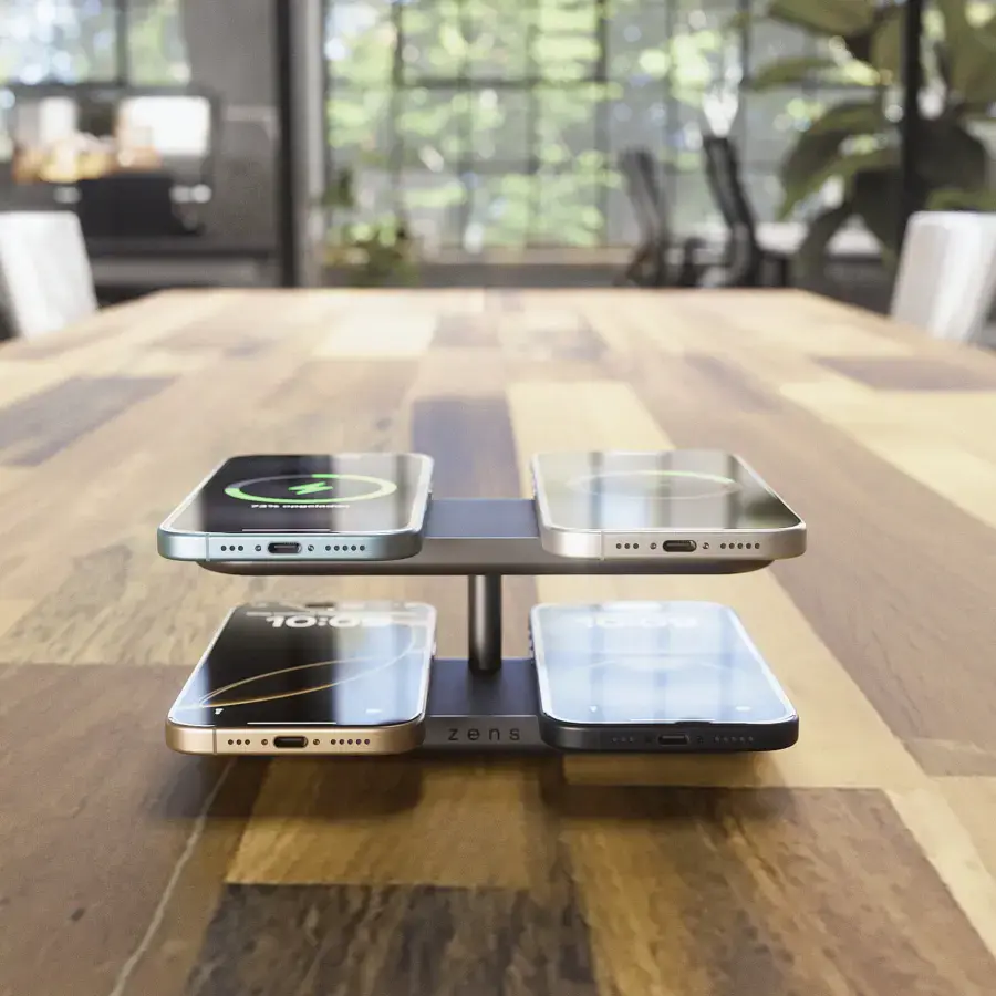 Бездротовий зарядний пристрій 4-в-1 Zens Quattro Pro 4 - Black (ZEQC01B/00)