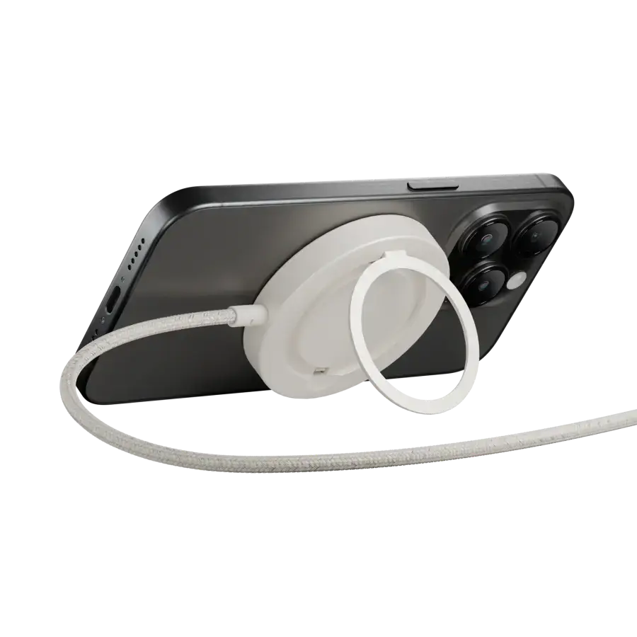 Бездротовий зарядний пристрій Native Union SnapStand Qi2 - Sandstone (SNST-QI2-SAN)