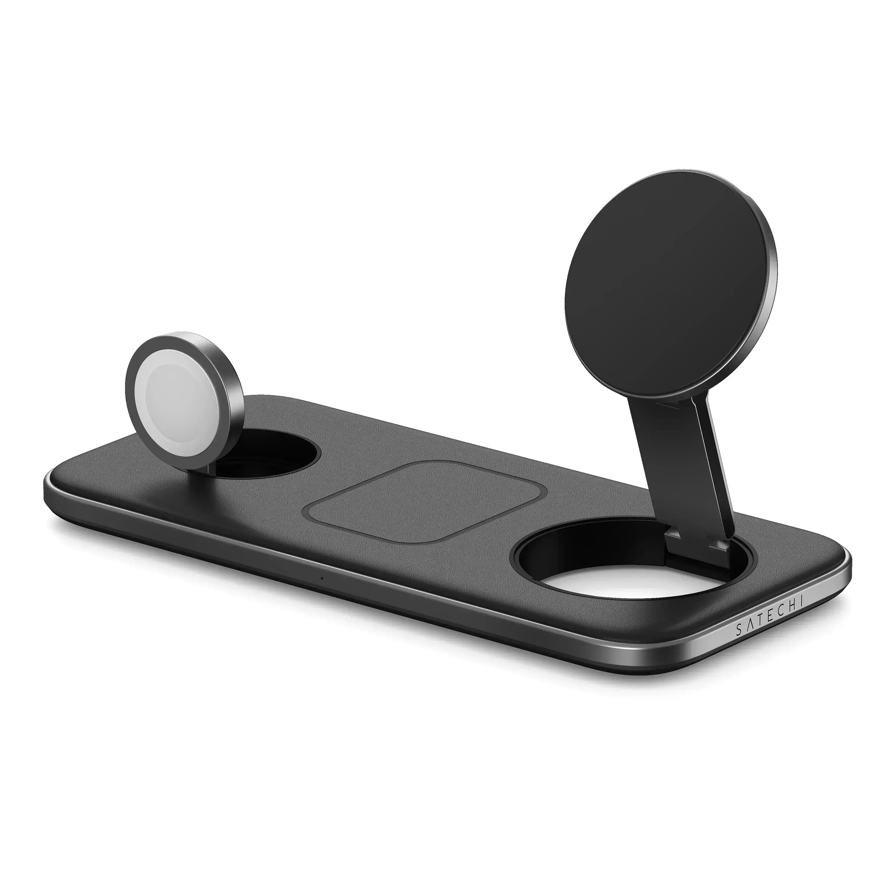 Бездротовий зарядний пристрій Satechi Qi2 15W Trio Wireless Charging Pad - Space Gray (ST-QTPM-EA)