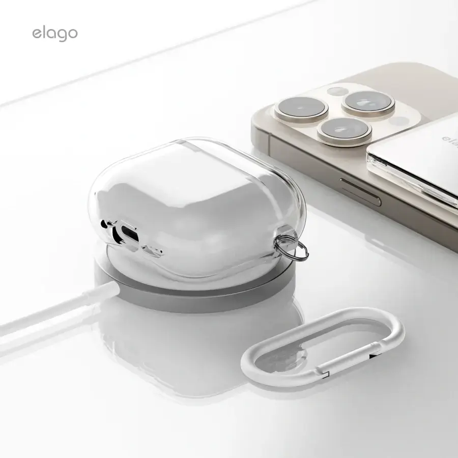 Чехол Elago Clear Hang for Airpods 4rd Gen - Transparent (EAP4CL-HANG-TR)
