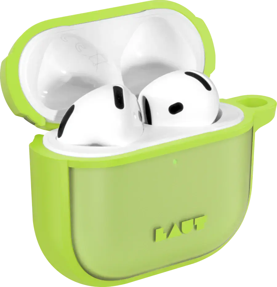 Чехол LAUT HUEX PROTECT для AirPods 4 - Neon Green (L_AP5_HPT_GN)