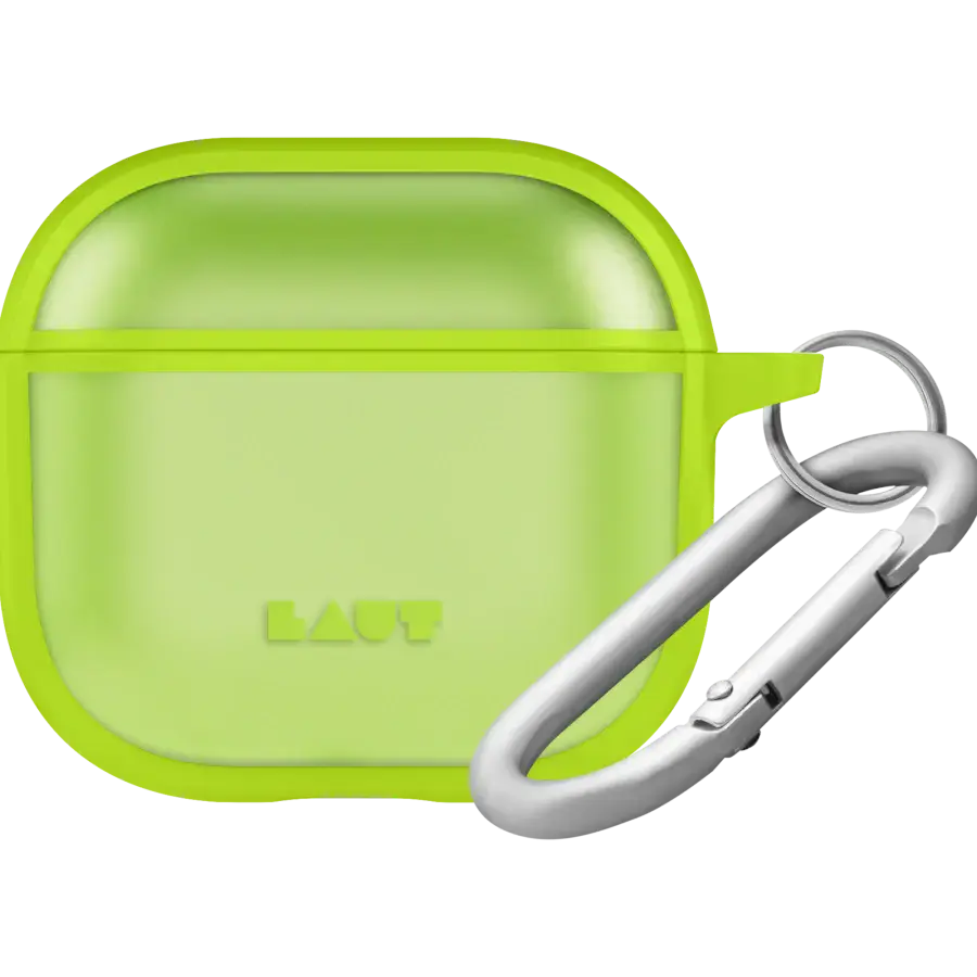 Чехол LAUT HUEX PROTECT для AirPods 4 - Neon Green (L_AP5_HPT_GN)