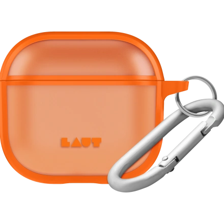 Чехол LAUT HUEX PROTECT для AirPods 4 - Neon Orange (L_AP5_HPT_O)