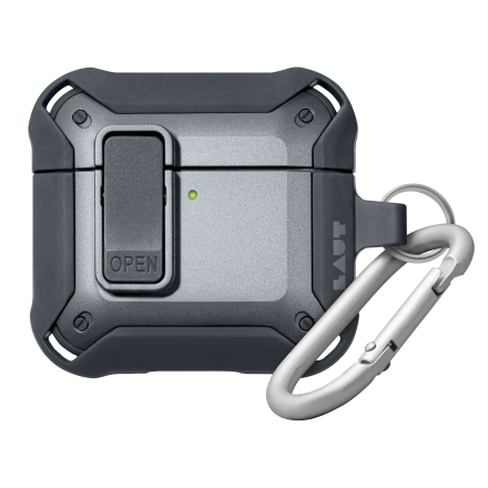 Чехол LAUT ZENTRY для AirPods 4 - Grey (L_AP5_ZE_GY)