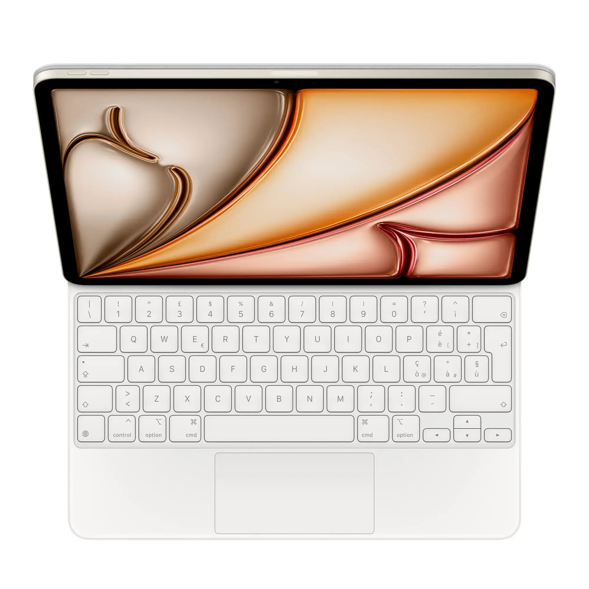 Чохол-клавіатура Apple Magic Keyboard for iPad Air 13" [M2] & iPad Pro 12.9" [3st - 6th generation] - Italian - White (MJQL3T/A) | італійська розкладка