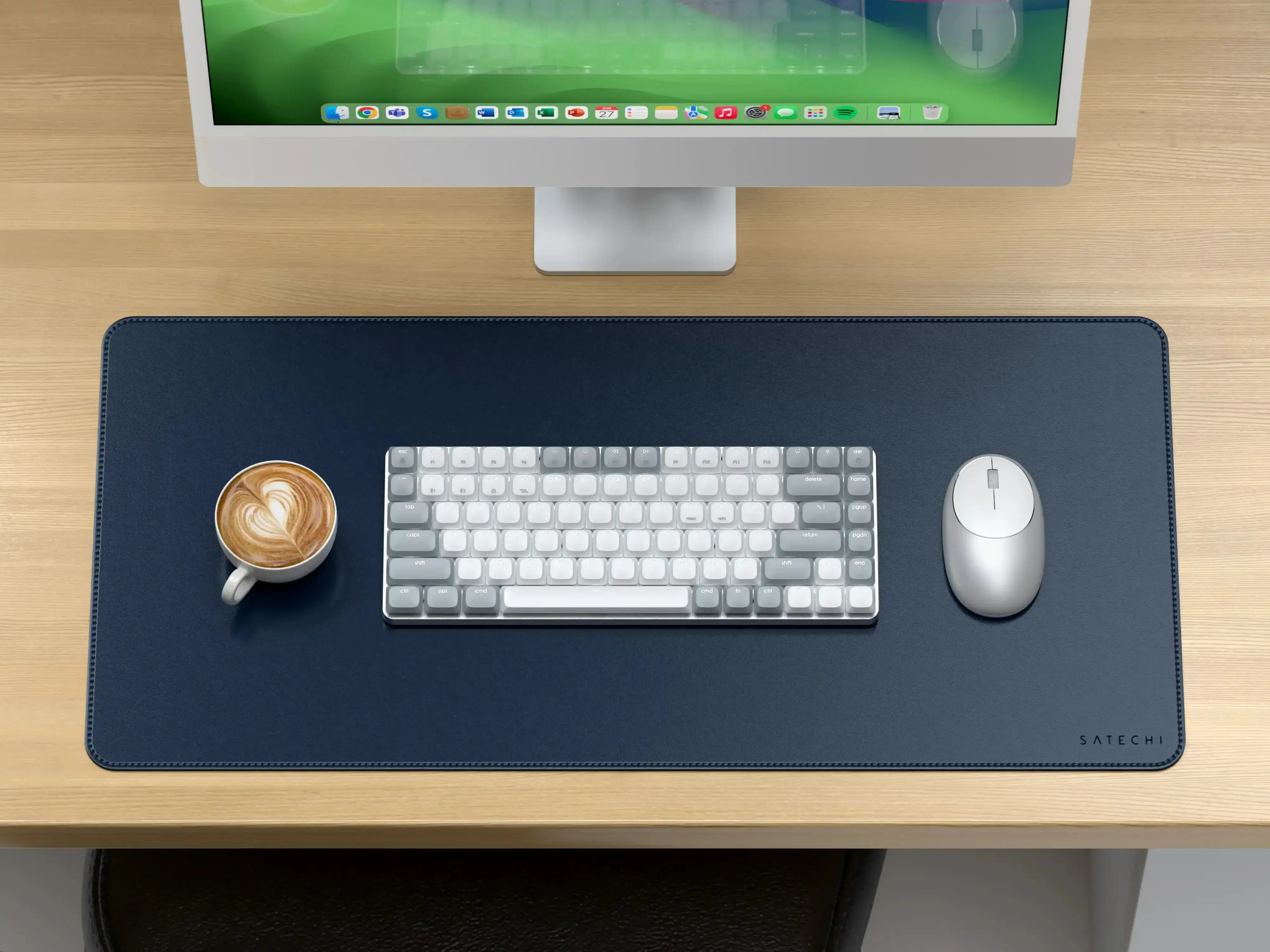 Настільний килимок Satechi Vegan-Leather Premium Desk Mat - Blue (ST-LPDMB)