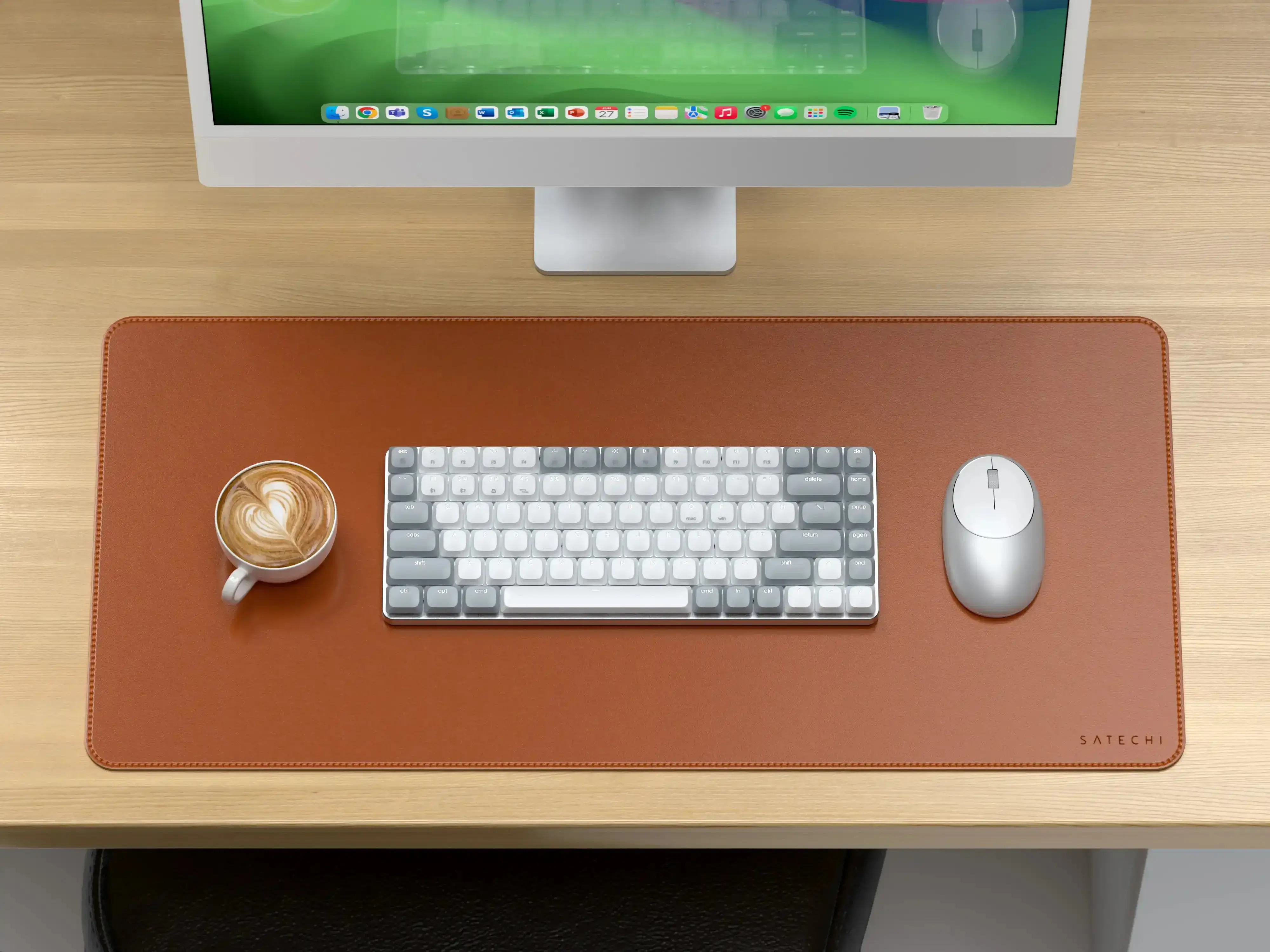 Настільний килимок Satechi Vegan-Leather Premium Desk Mat - Brown (ST-LPDMN)