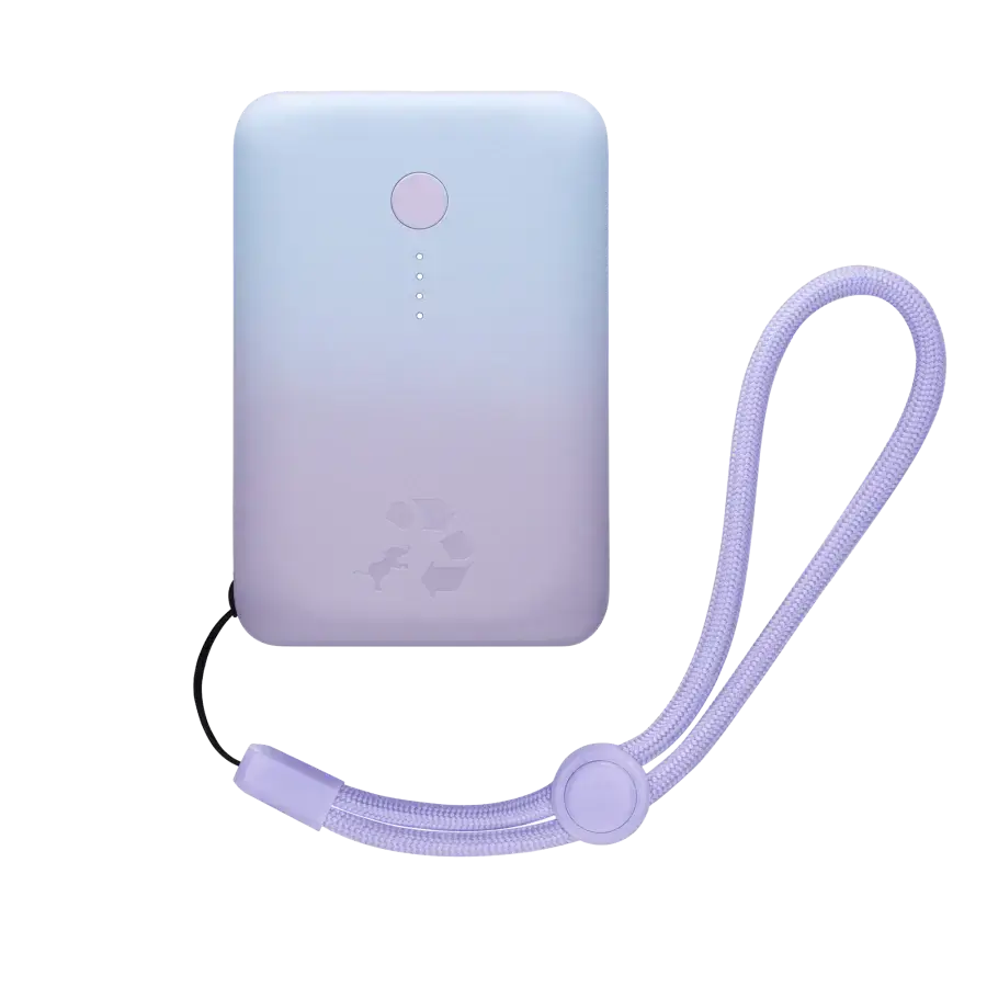 Портативний зарядний пристрій Nimble Champ Dual USB-C 20W 10 000mAh - Glacial Blue Lavender (NB-CPC-10K2C-12282A, HRX92)