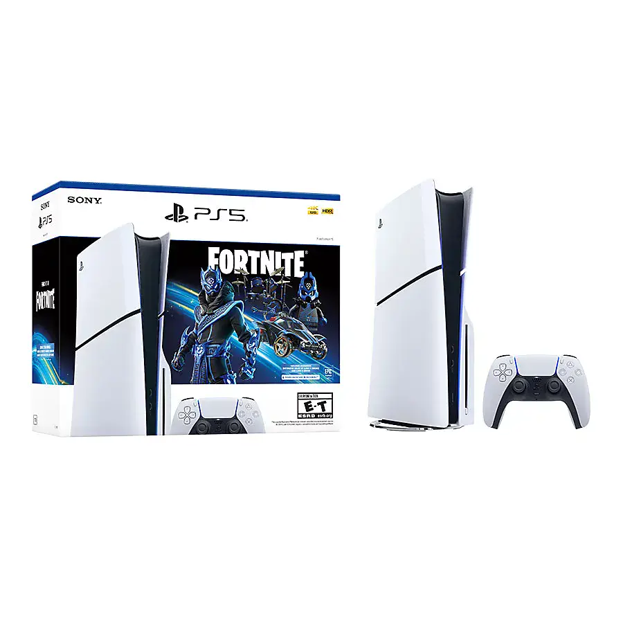 Стационарная игровая приставка Sony PlayStation 5 Slim Blu-Ray 1TB - Fortnite Cobalt Star Bundle (1000045165)