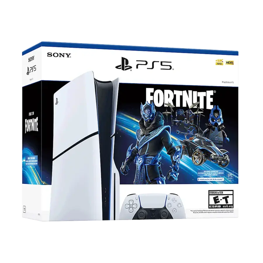 Стаціонарна ігрова приставка Sony PlayStation 5 Slim Blu-Ray 1TB - Fortnite Cobalt Star Bundle (1000045165)