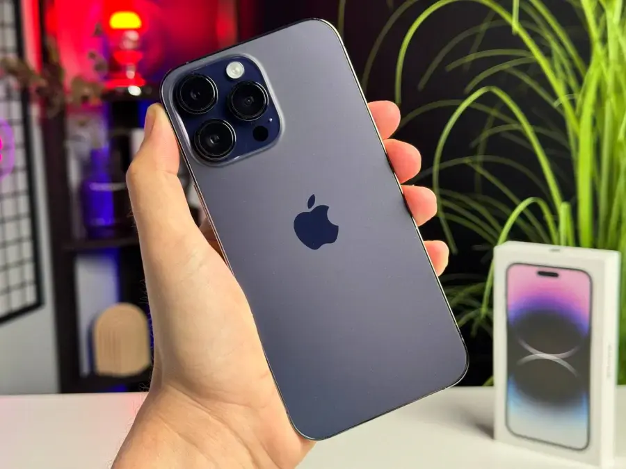 ВЖИВАНИЙ Apple iPhone 14 Pro Max 128GB Deep Purple (MQ9T3) - Стан: гарний | Акумулятор: 100% | Комплект: повний | Гарантія: 1 міс.