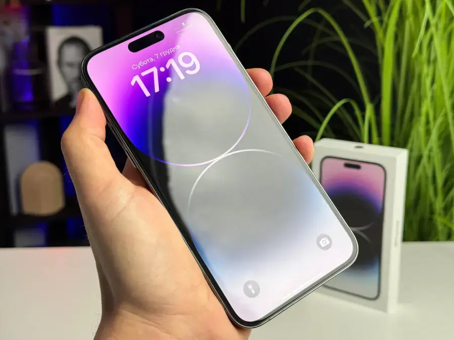 ВЖИВАНИЙ Apple iPhone 14 Pro Max 128GB Deep Purple (MQ9T3) - Стан: гарний | Акумулятор: 100% | Комплект: повний | Гарантія: 1 міс.