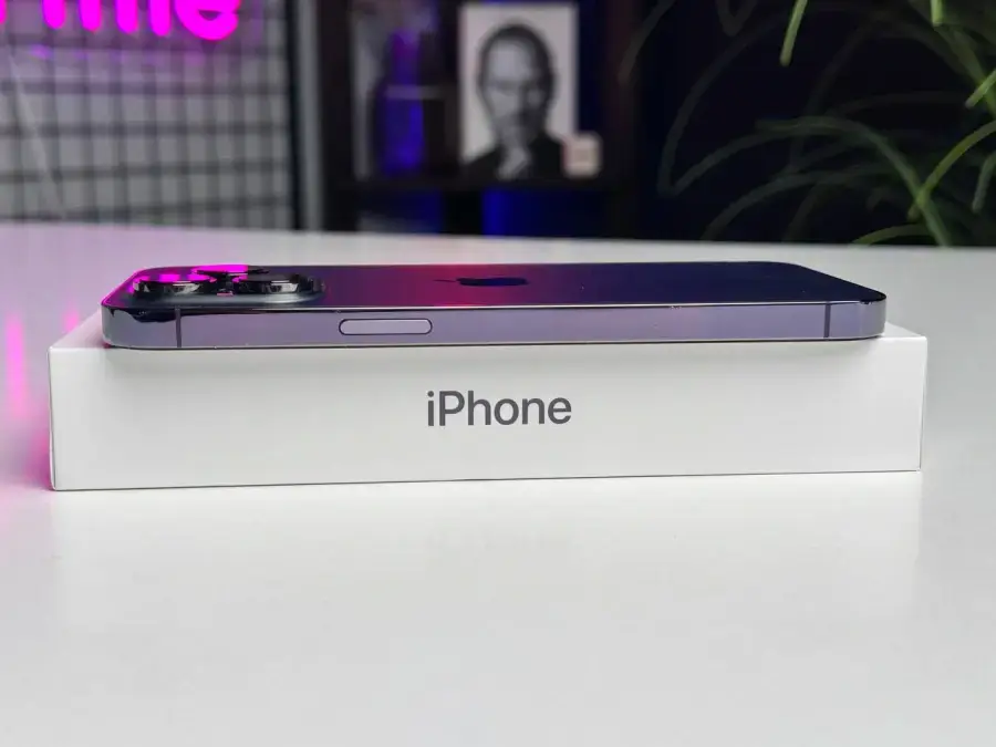 ВЖИВАНИЙ Apple iPhone 14 Pro Max 128GB Deep Purple (MQ9T3) - Стан: гарний | Акумулятор: 100% | Комплект: повний | Гарантія: 1 міс.