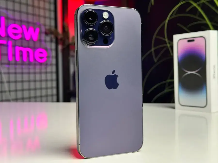 ВЖИВАНИЙ Apple iPhone 14 Pro Max 128GB Deep Purple (MQ9T3) - Стан: гарний | Акумулятор: 100% | Комплект: повний | Гарантія: 1 міс.
