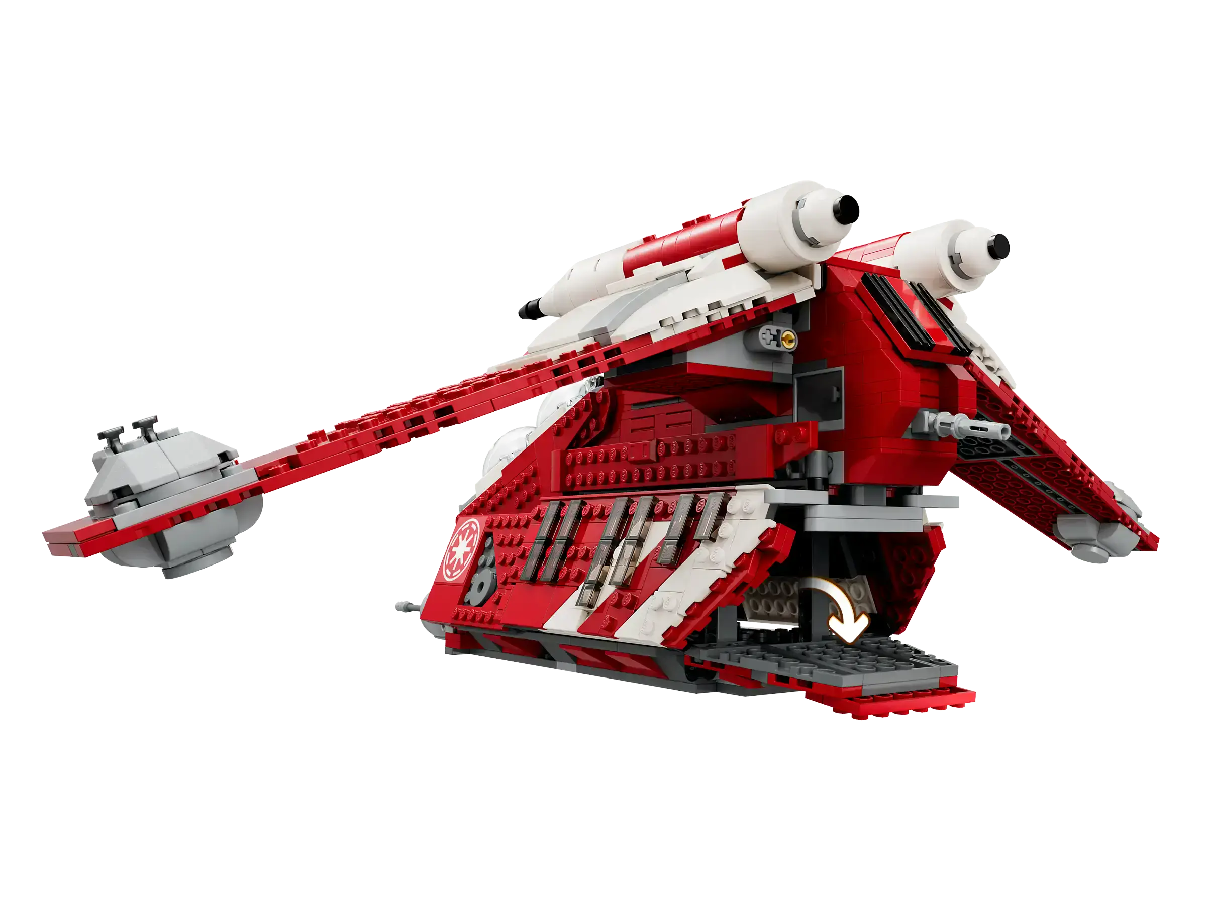 Блочный конструктор LEGO Star Wars Бойовий корабель Корусантської варти (75354)