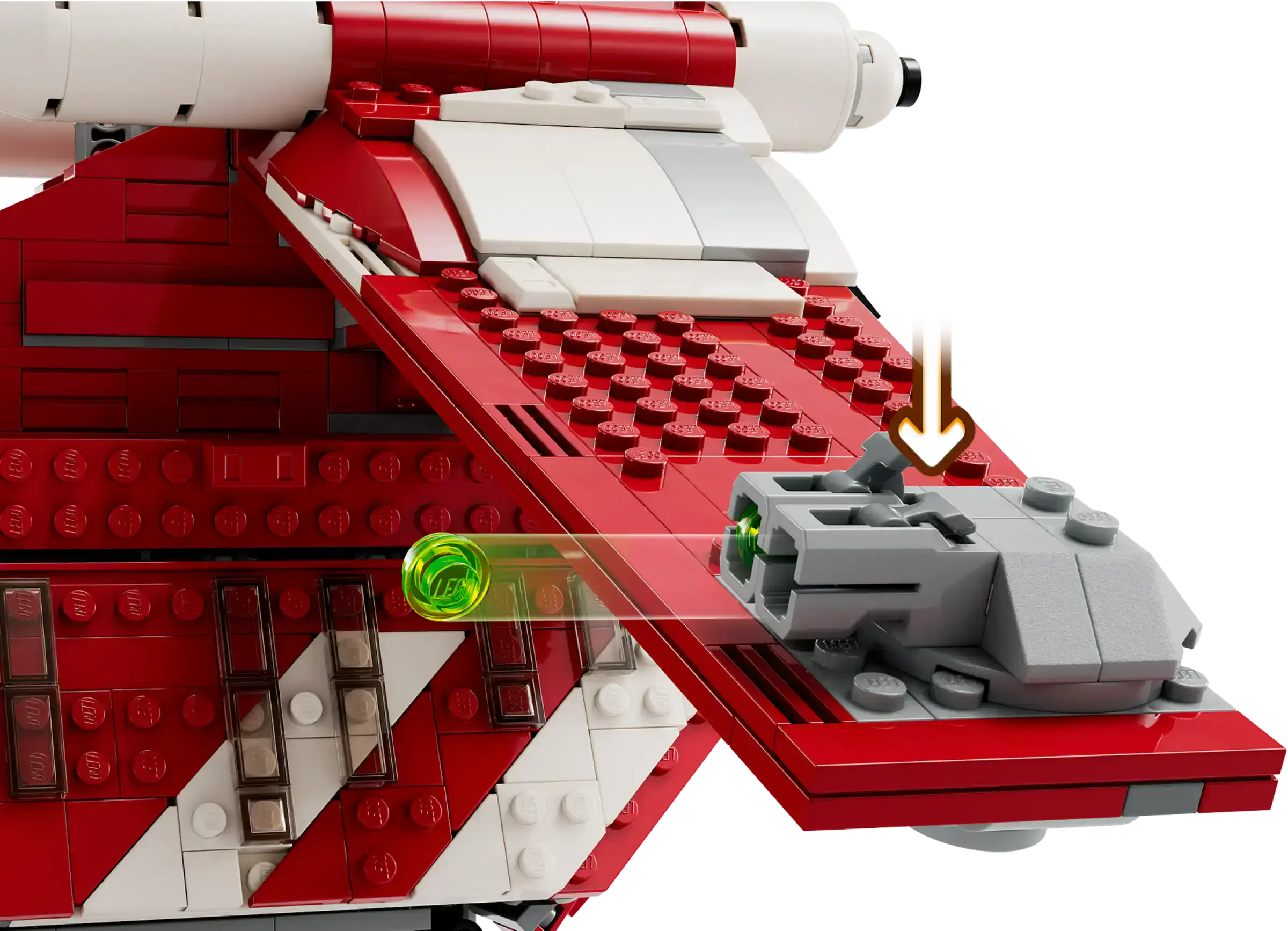 Блочный конструктор LEGO Star Wars Бойовий корабель Корусантської варти (75354)