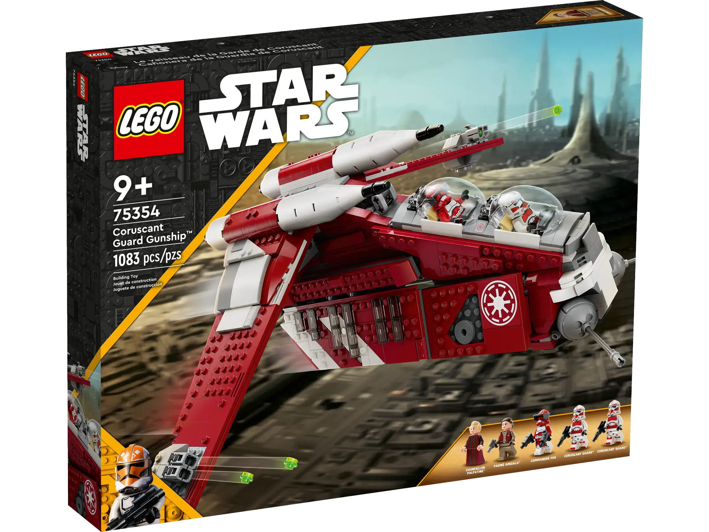 Блочный конструктор LEGO Star Wars Бойовий корабель Корусантської варти (75354)