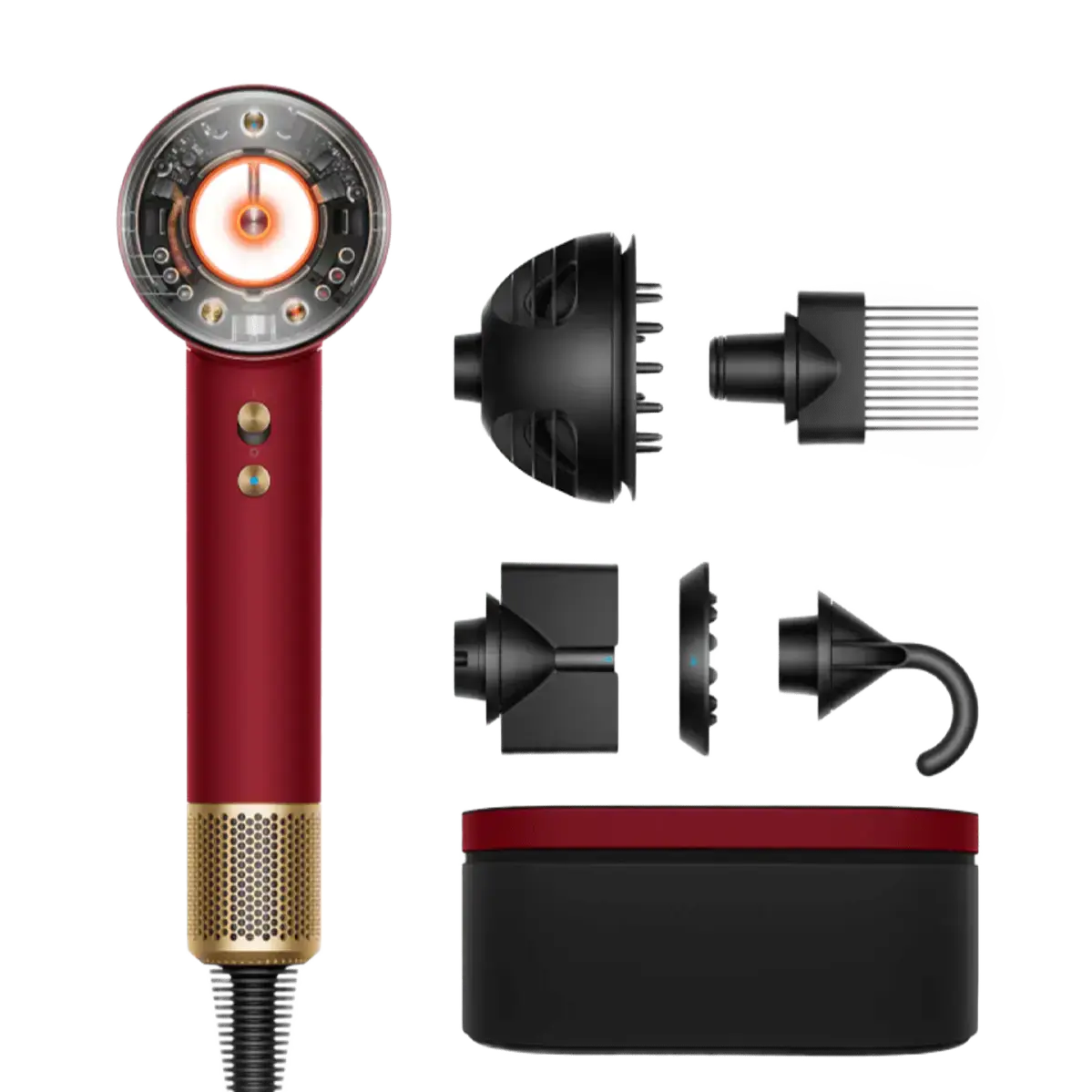 Фен для волос Dyson Supersonic HD16 Nural - Red Velvet/Gold (594823-01) EU