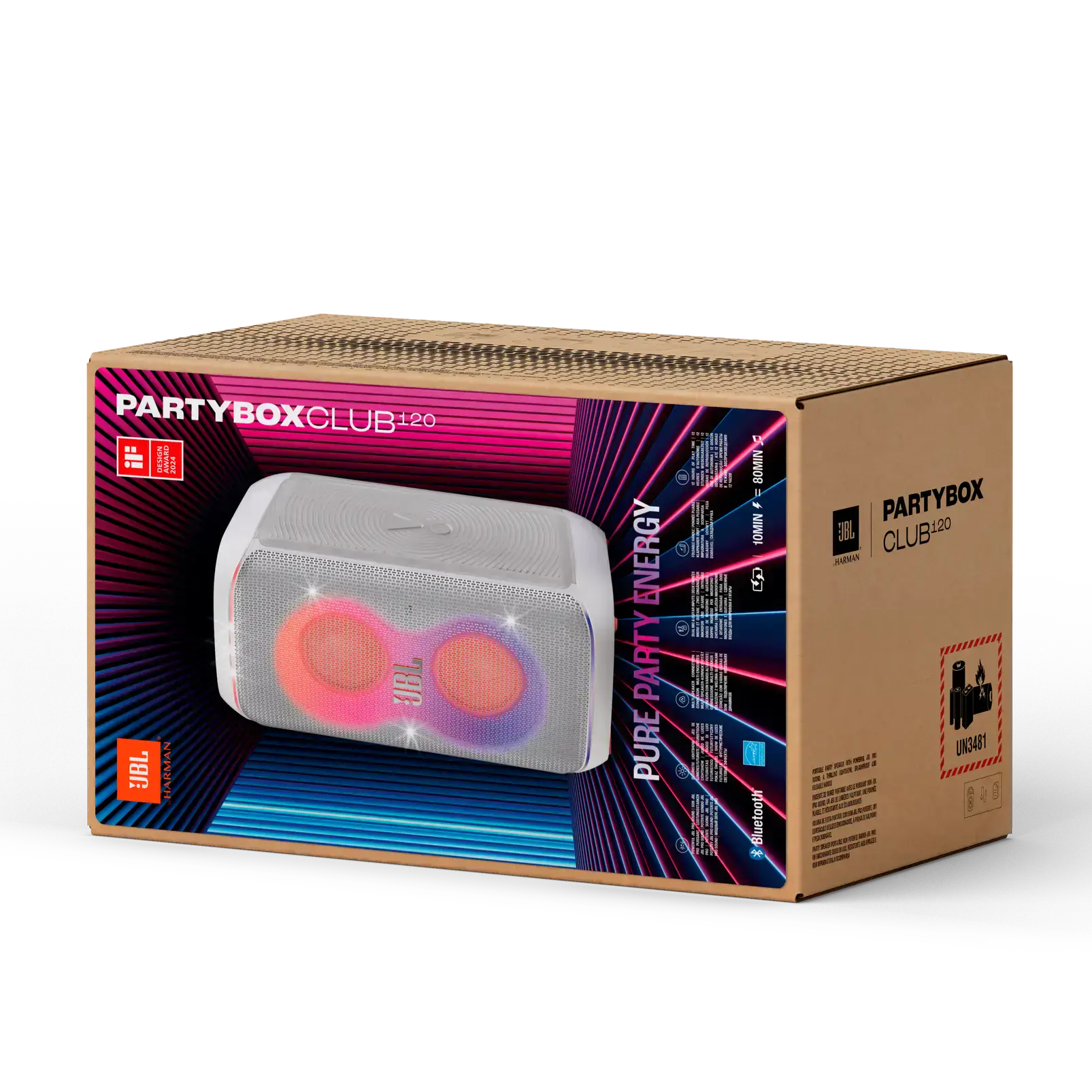 Колонка JBL PartyBox Club 120 - White (JBLPBCLUB120SWEP)