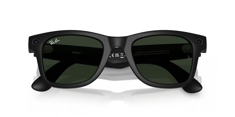 OPEN BOX Смарт-очки Ray-Ban | Meta Wayfarer Large - Matte Black / Clear to Graphite Green Transitions (RW4008 601S1M 53-22)