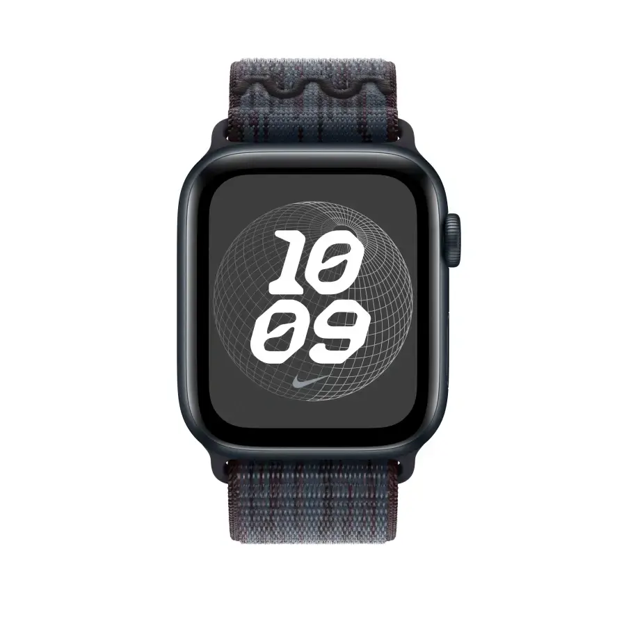 Ремінець Apple Black/Blue Nike Sport Loop для Apple Watch 44/45/46/49mm (MYJD3)
