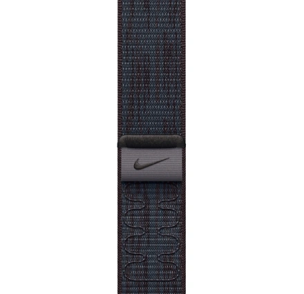 Ремінець Apple Black/Blue Nike Sport Loop для Apple Watch 44/45/46/49mm (MYJD3)