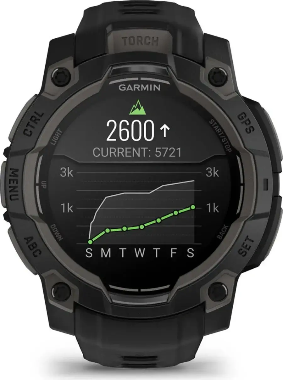 Смарт-годинник Garmin Instinct 3 45mm AMOLED Black with Black Band (010-02936-00)