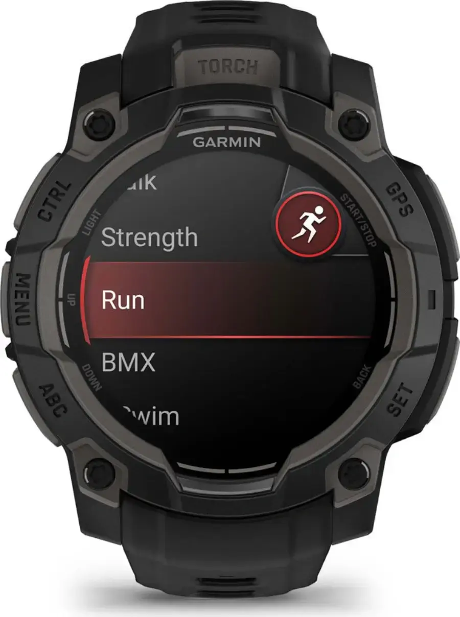 Смарт-годинник Garmin Instinct 3 45mm AMOLED Black with Black Band (010-02936-00)