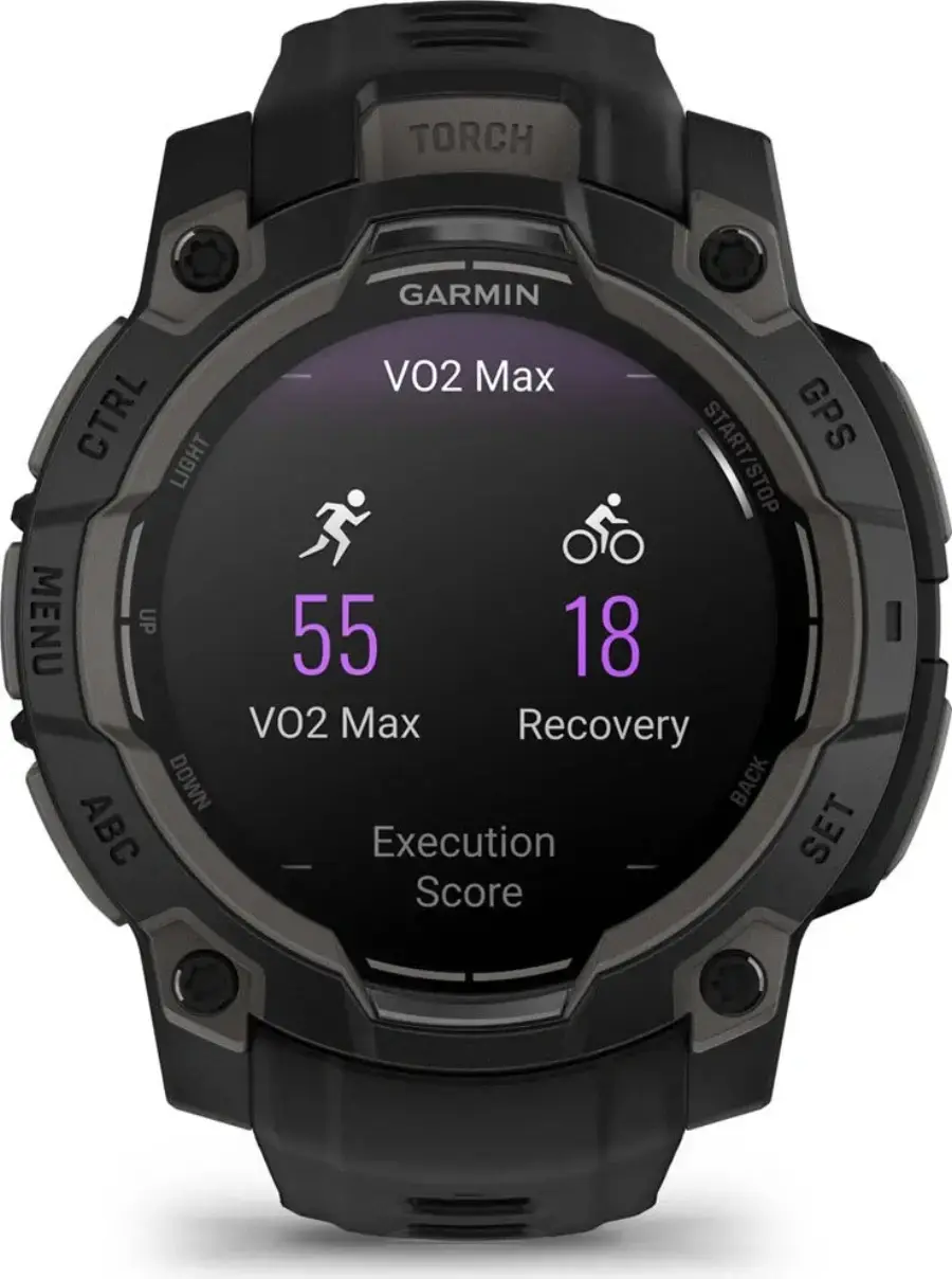 Смарт-годинник Garmin Instinct 3 45mm AMOLED Black with Black Band (010-02936-00)