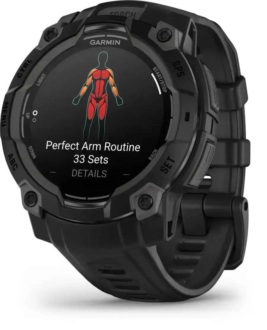 Смарт-годинник Garmin Instinct 3 45mm AMOLED Black with Black Band (010-02936-00)