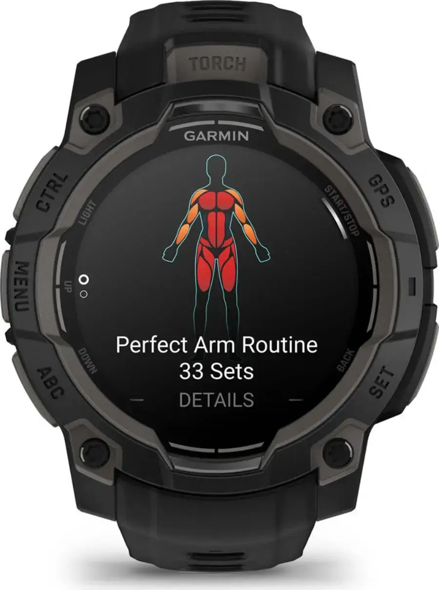 Смарт-годинник Garmin Instinct 3 45mm AMOLED Black with Black Band (010-02936-00)