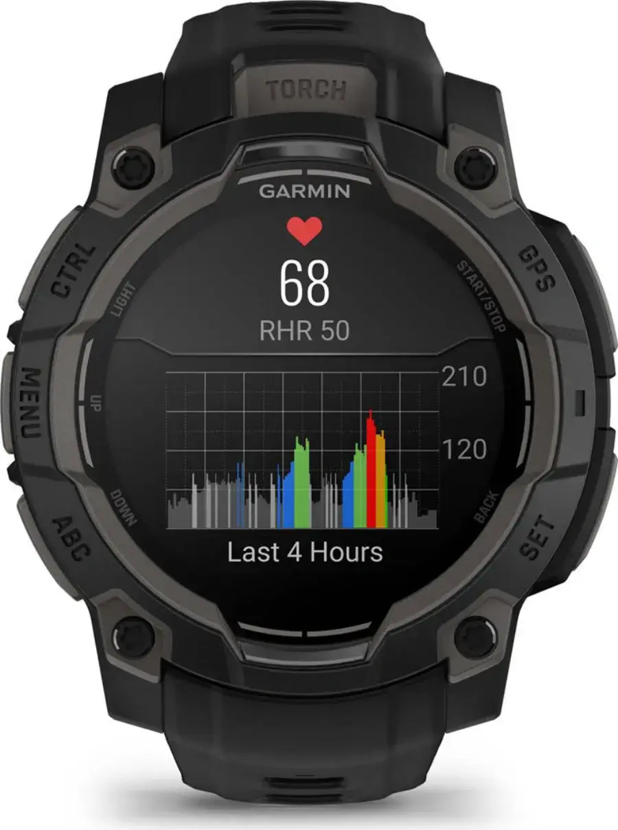 Смарт-годинник Garmin Instinct 3 45mm AMOLED Black with Black Band (010-02936-00)