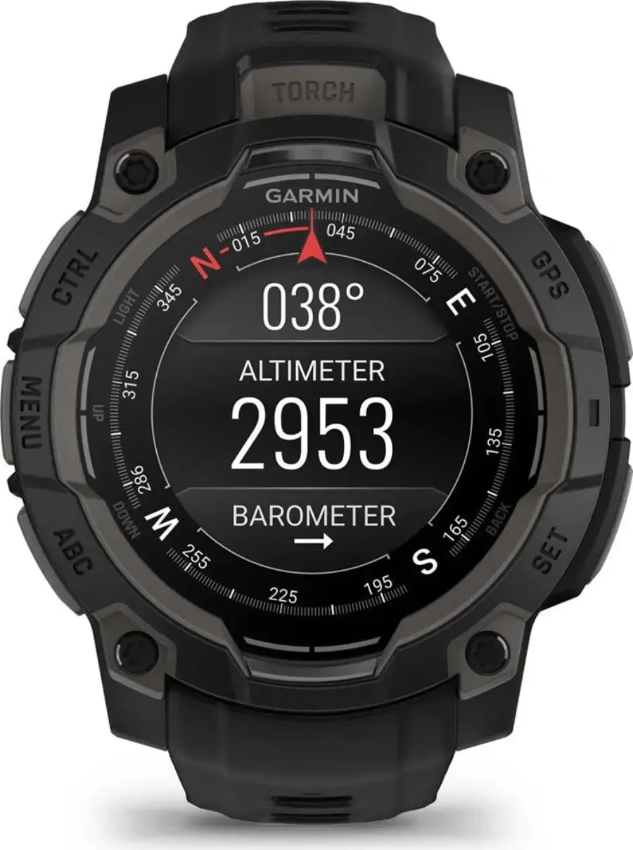 Смарт-годинник Garmin Instinct 3 45mm AMOLED Black with Black Band (010-02936-00)