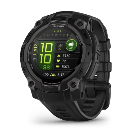 Смарт-годинник Garmin Instinct 3 45mm AMOLED Black with Black Band (010-02936-00)