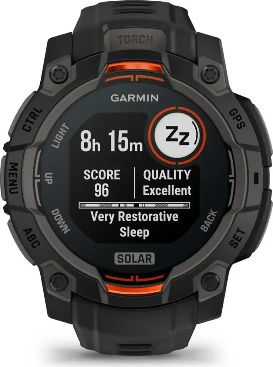 Смарт-годинник Garmin Instinct 3 45mm Solar Black with Black Band (010-02934-00)
