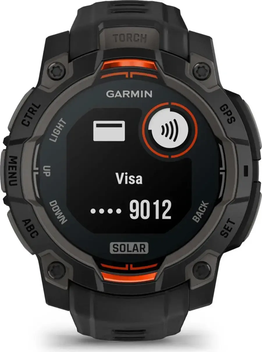 Смарт-годинник Garmin Instinct 3 45mm Solar Black with Black Band (010-02934-00)